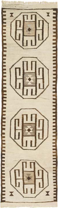 Vintage Tribal Kilim Runner - 2' 11" x 10' 2" (35" x 122")