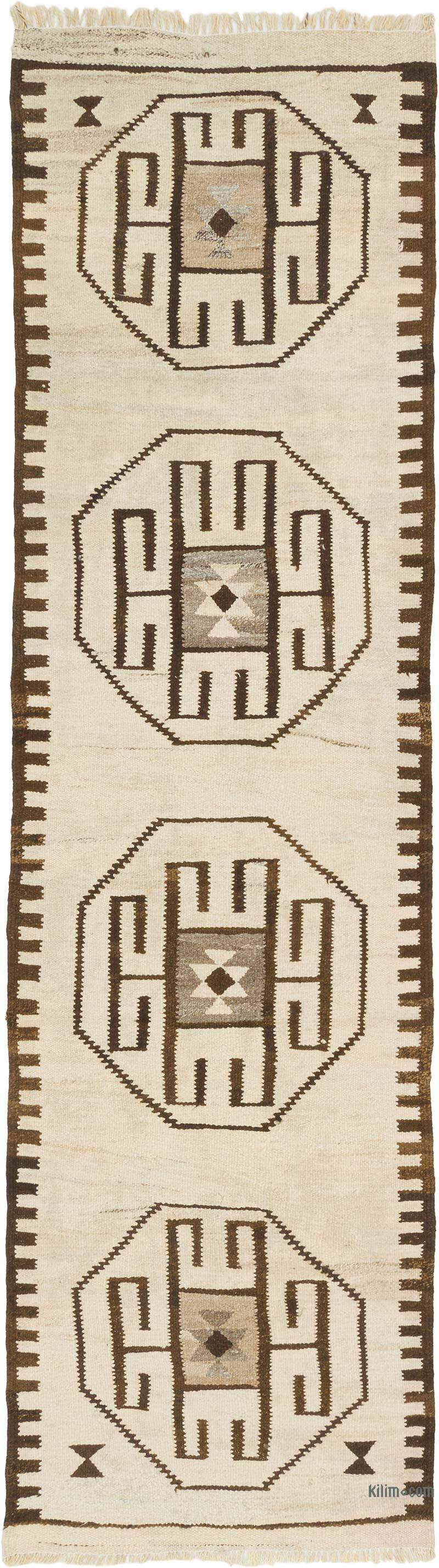 Vintage Anadolu Kilim Yolluk - 88 cm x 310 cm - K0077315