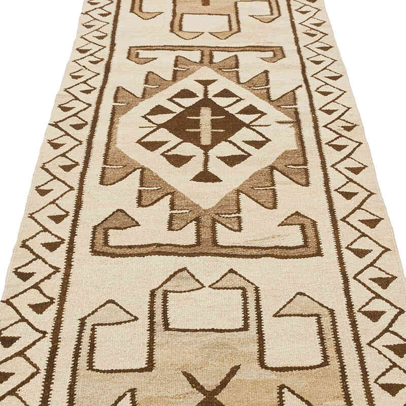 Vintage Anadolu Kilim Yolluk - 93 cm x 343 cm - K0077316