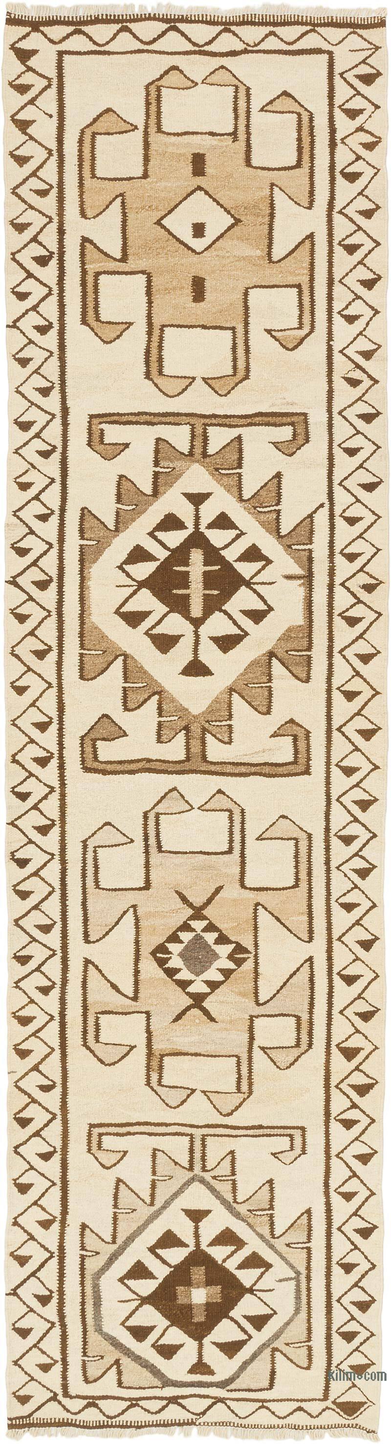 Vintage Anadolu Kilim Yolluk - 93 cm x 343 cm - K0077316