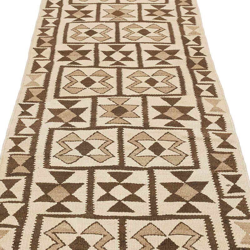 Vintage Tribal Kilim Runner - 2' 11" x 9' 8" (35" x 116") - K0077317