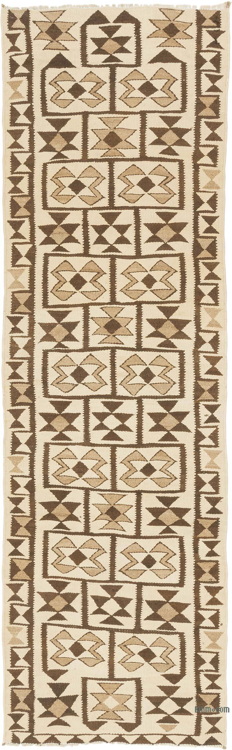 Vintage Tribal Kilim Runner - 2' 11" x 9' 8" (35" x 116") - K0077317