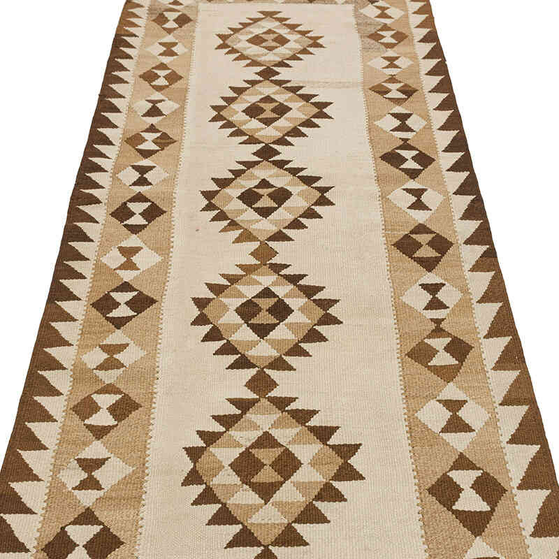 Vintage Tribal Kilim Runner - 3' 1" x 9' 8" (37" x 116") - K0077319