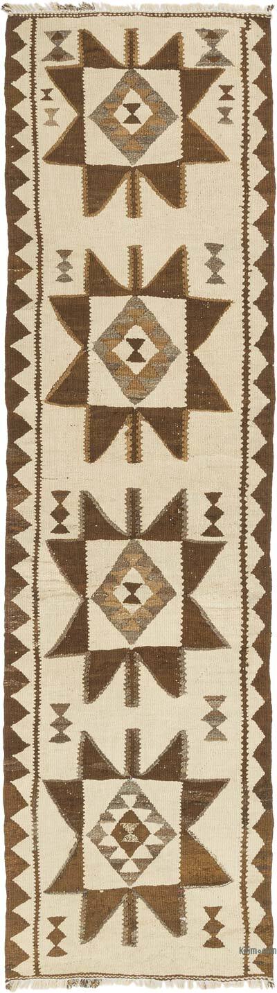 Vintage Anadolu Kilim Yolluk - 84 cm x 300 cm