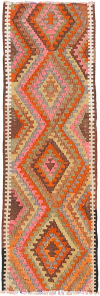 Alfombra Kilim Tribal Vintage - 89 cm x 260 cm