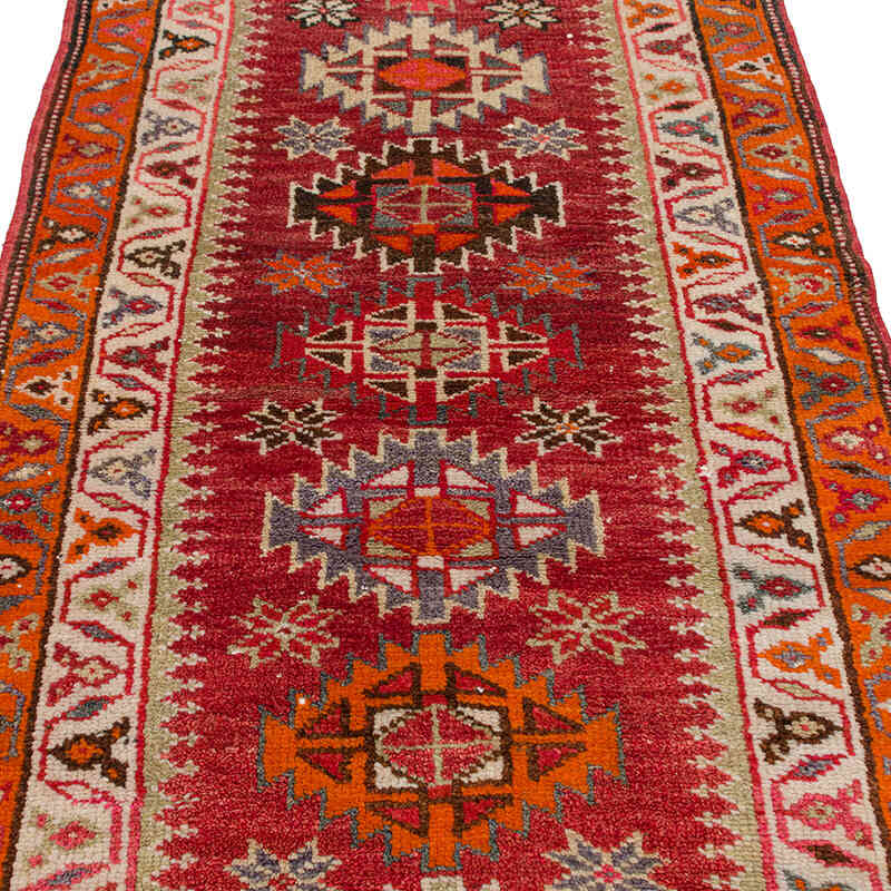 Vintage Tribal Runner Rug - 2' 11" x 10' 4" (35" x 124") - K0077323