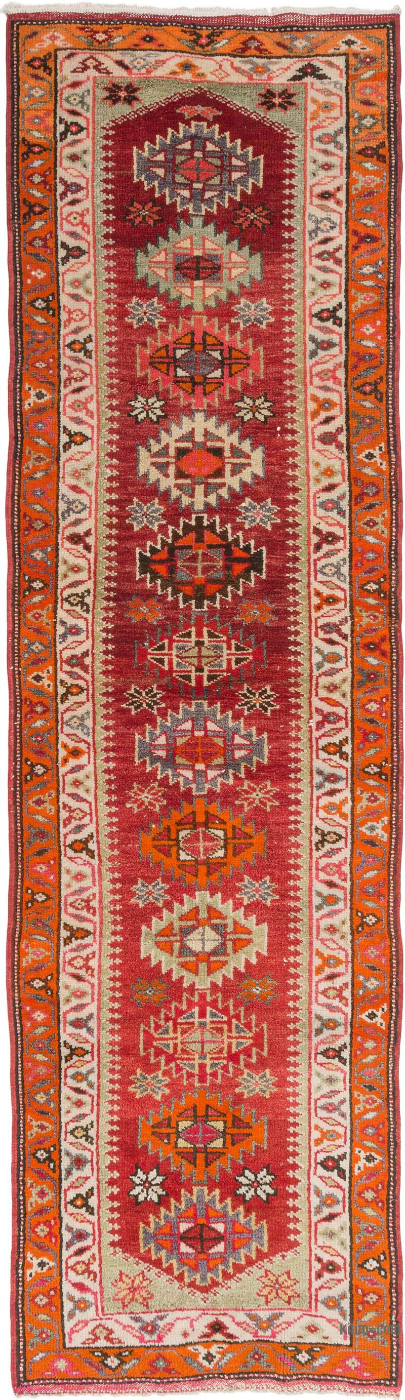 Vintage Tribal Runner Rug - 2' 11" x 10' 4" (35" x 124") - K0077323