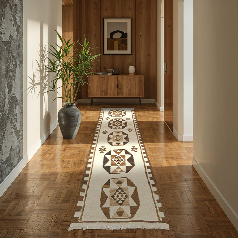 Alfombra Kilim Tribal Vintage - 84 cm x 266 cm - K0077325