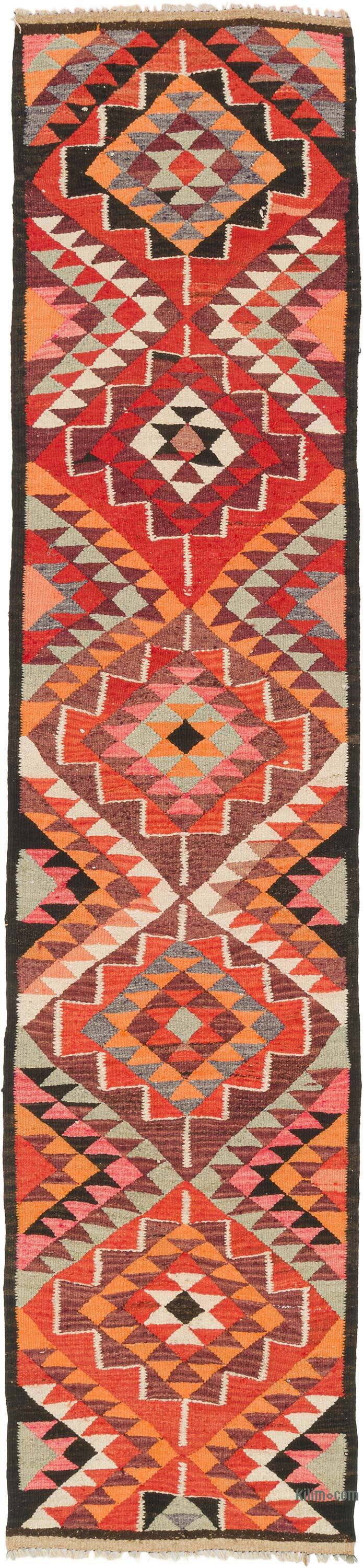 Vintage Anadolu Kilim Yolluk - 83 cm x 362 cm - K0077326