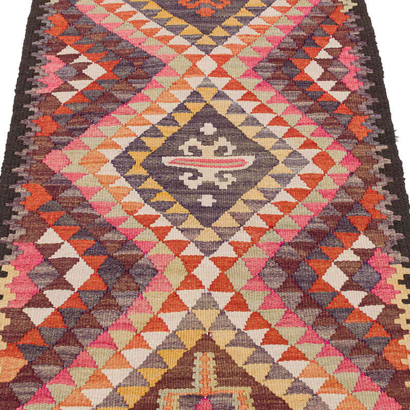 Vintage Tribal Kilim Runner - 2' 7" x 11' 6" (31" x 138") - K0077473