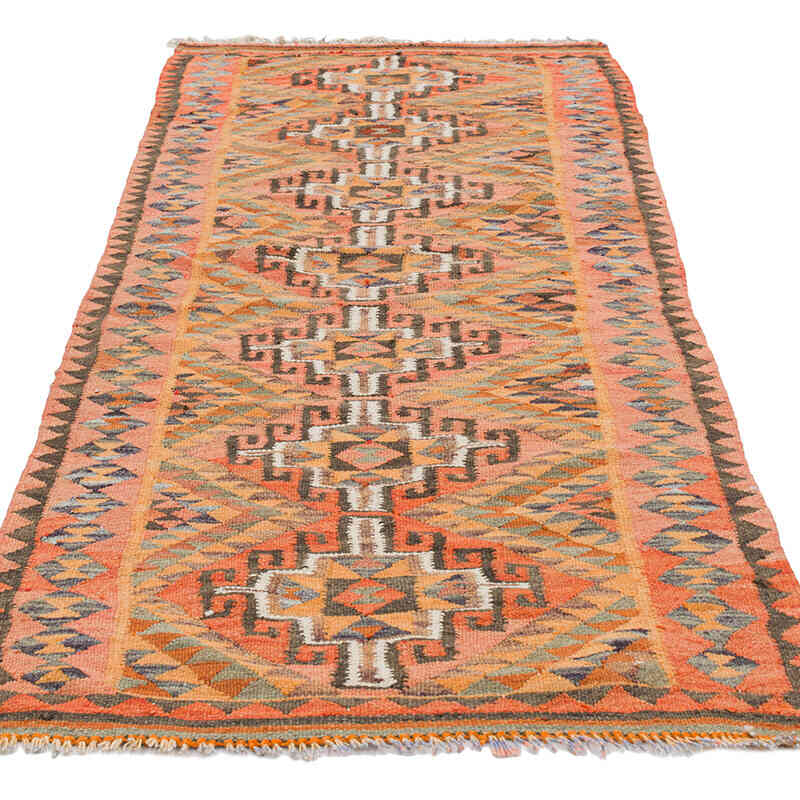 Vintage Anadolu Kilim Yolluk - 91 cm x 238 cm - K0077475