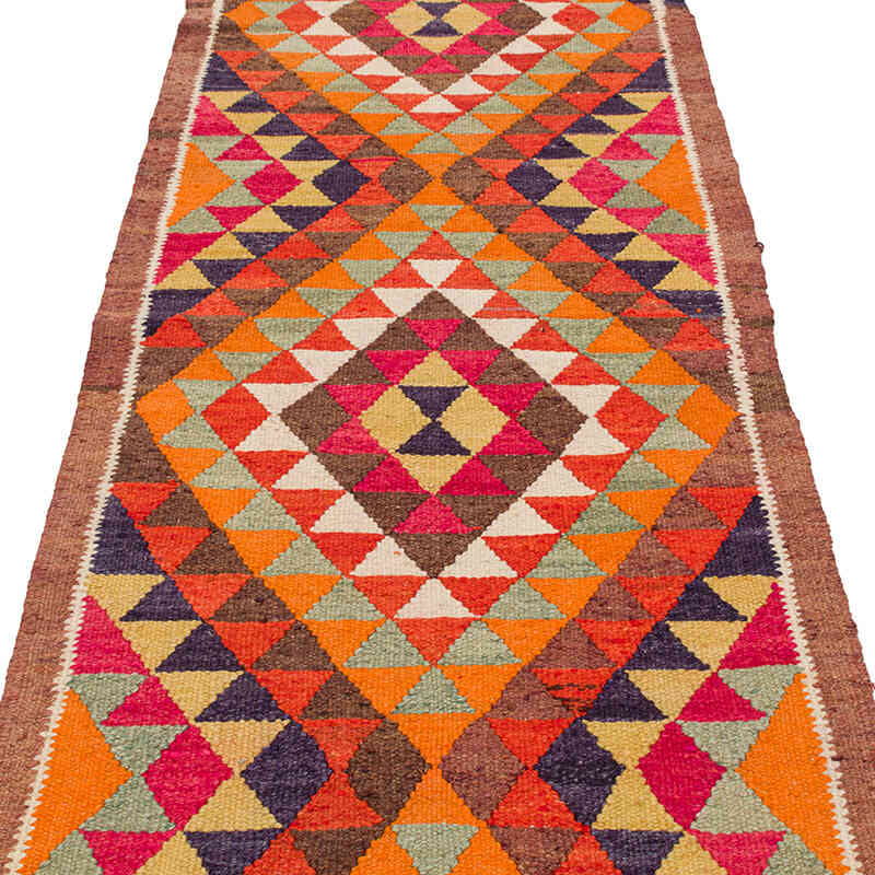 Alfombra Kilim Tribal Vintage - 84 cm x 273 cm - K0077478