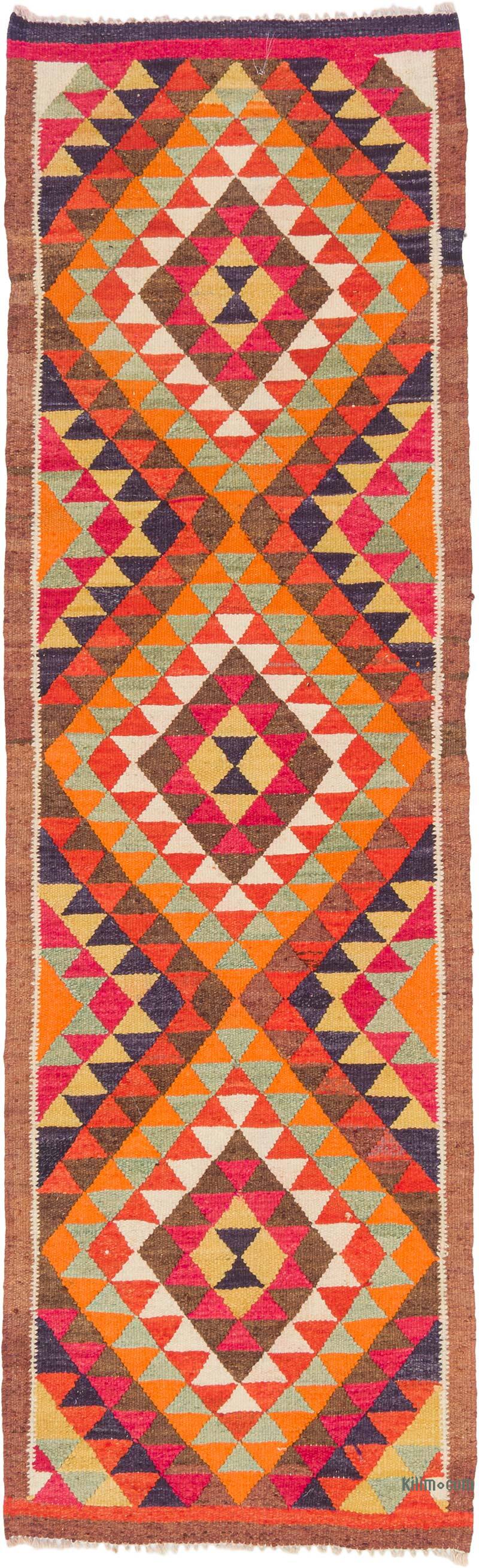 Alfombra Kilim Tribal Vintage - 84 cm x 273 cm - K0077478