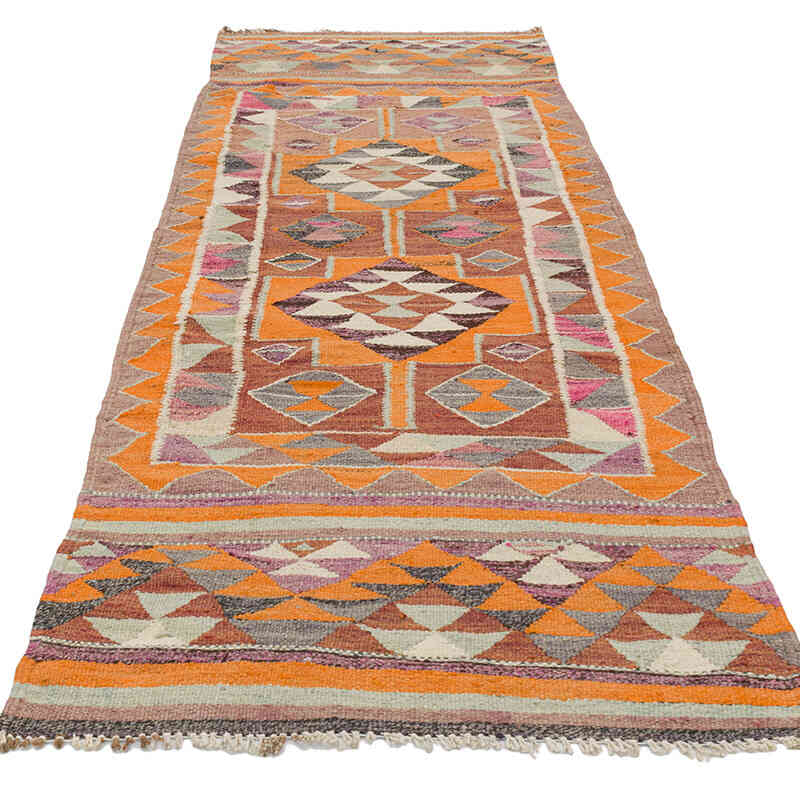 Vintage Anadolu Kilim Yolluk - 91 cm x 270 cm - K0077482