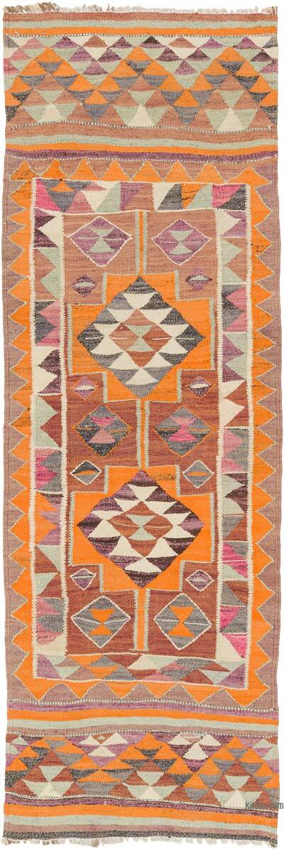 Vintage Anadolu Kilim Yolluk - 91 cm x 270 cm