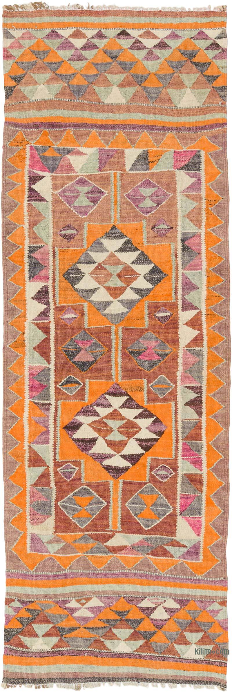Vintage Anadolu Kilim Yolluk - 91 cm x 270 cm - K0077482