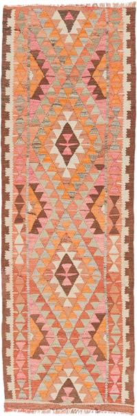 Alfombra Kilim Tribal Vintage - 86 cm x 260 cm