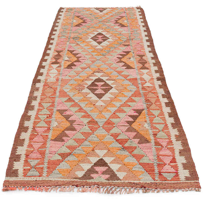 Vintage Tribal Kilim Runner - 2' 10" x 8' 6" (34" x 102") - K0077483