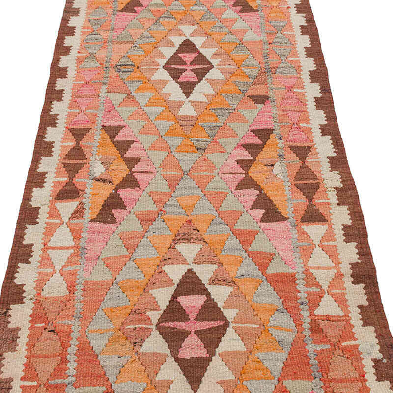 Vintage Tribal Kilim Runner - 2' 10" x 8' 6" (34" x 102") - K0077483
