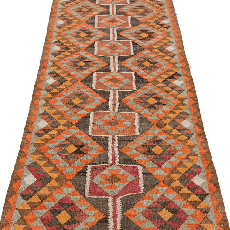 Vintage Anadolu Kilim Yolluk - 85 cm x 334 cm - K0077486