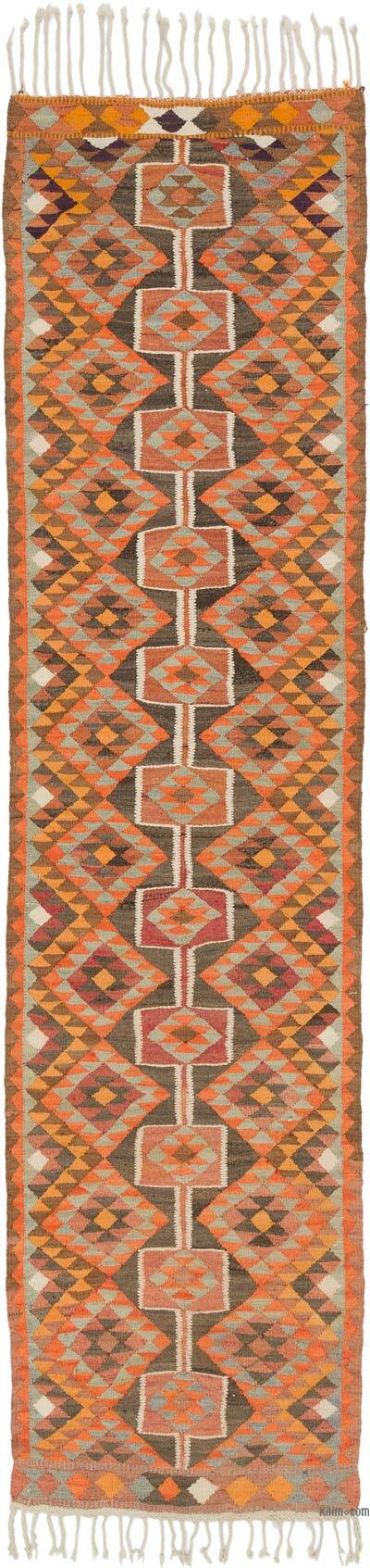 Alfombra Kilim Tribal Vintage - 85 cm x 334 cm