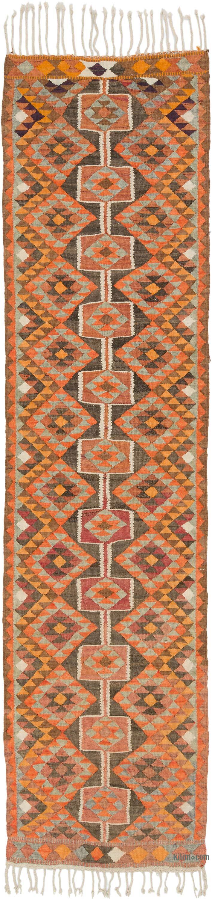 Vintage Anadolu Kilim Yolluk - 85 cm x 334 cm - K0077486