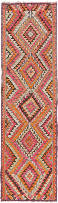Vintage Anadolu Kilim Yolluk - 87 cm x 285 cm
