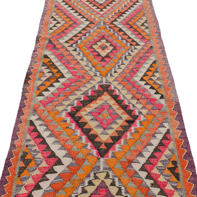Vintage Tribal Kilim Runner - 2' 10" x 9' 4" (34" x 112") - K0077487