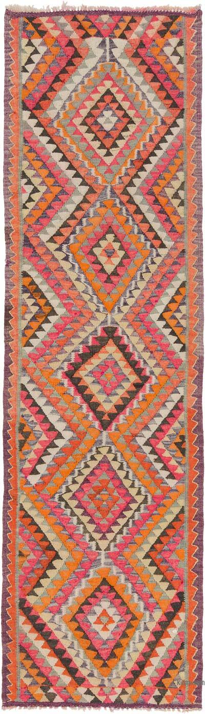 Vintage Anadolu Kilim Yolluk - 87 cm x 285 cm