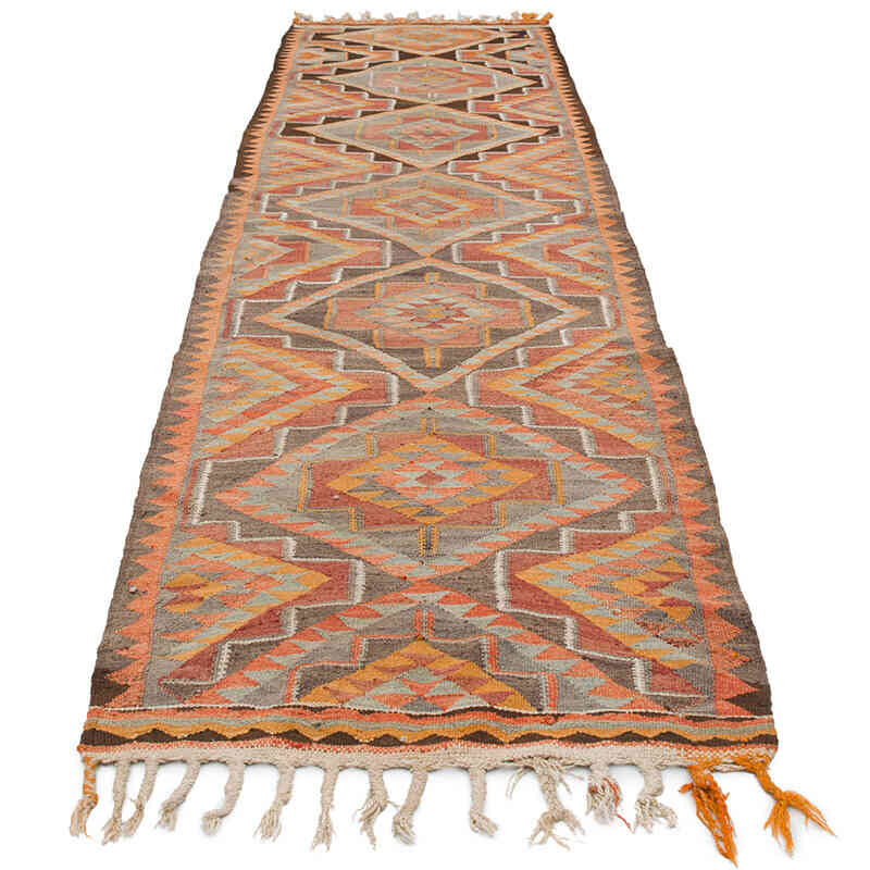 Alfombra Kilim Tribal Vintage - 90 cm x 336 cm - K0077488