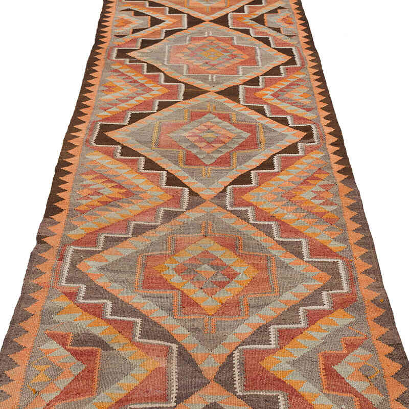 Alfombra Kilim Tribal Vintage - 90 cm x 336 cm - K0077488