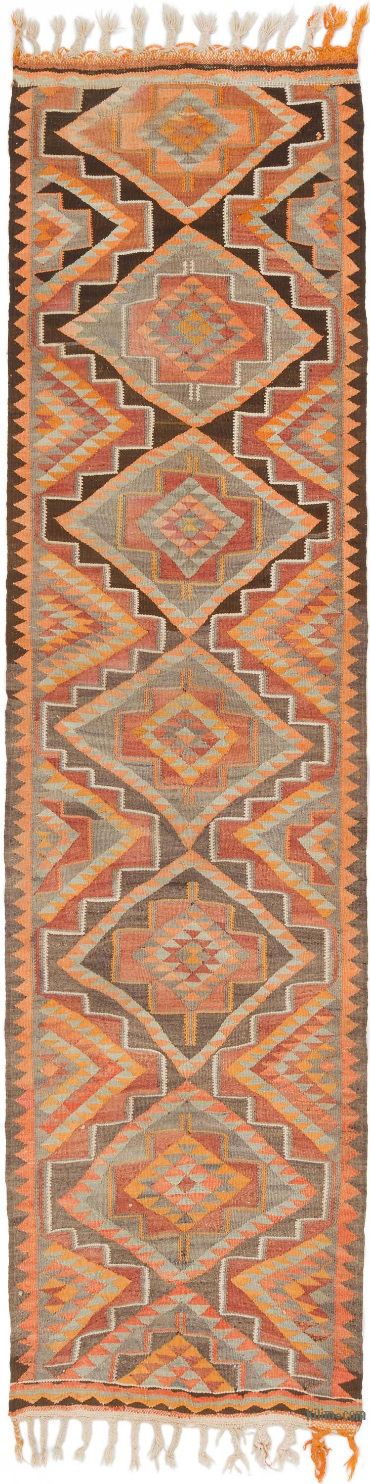 Alfombra Kilim Tribal Vintage - 90 cm x 336 cm - K0077488