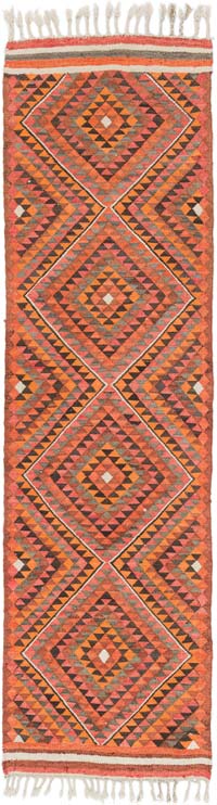 Vintage Anadolu Kilim Yolluk - 85 cm x 302 cm