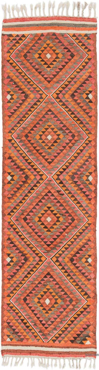 Vintage Tribal Kilim Runner - 2' 9" x 9' 11" (33" x 119")