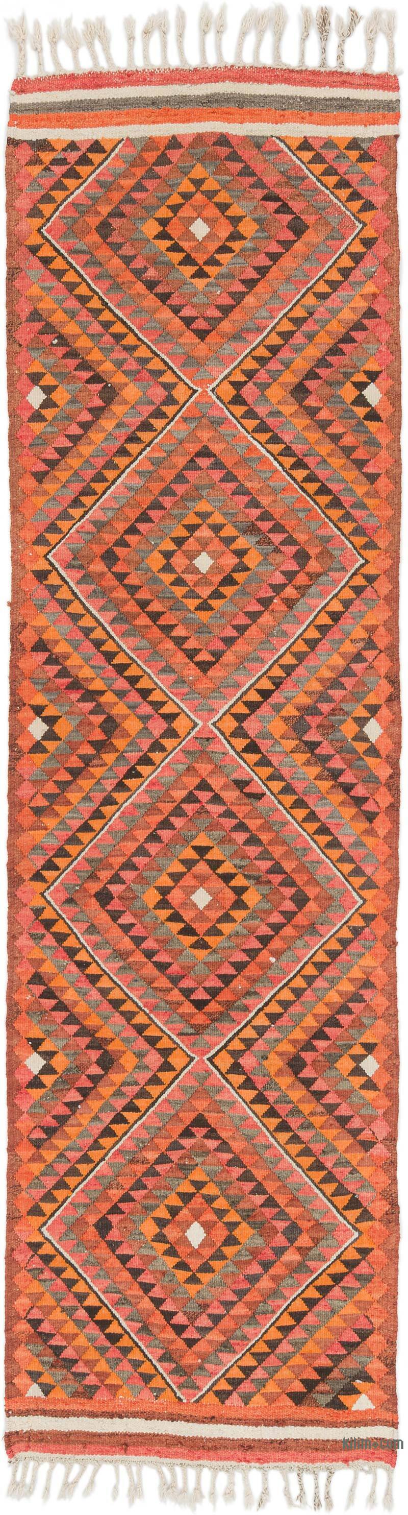Alfombra Kilim Tribal Vintage - 85 cm x 302 cm - K0077493