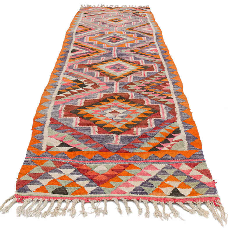 Alfombra Kilim Tribal Vintage - 98 cm x 341 cm - K0077495