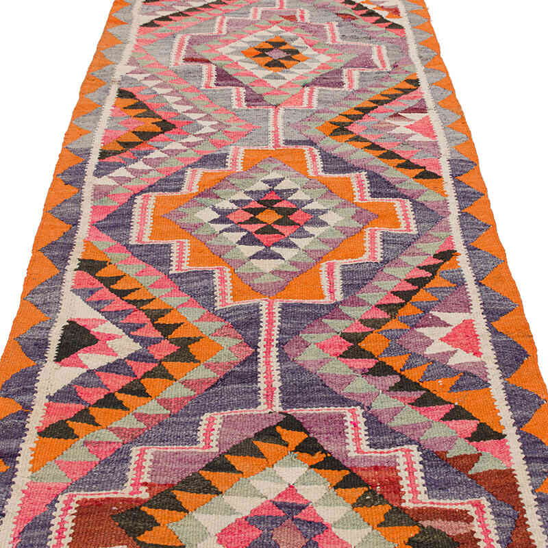 Alfombra Kilim Tribal Vintage - 98 cm x 341 cm - K0077495