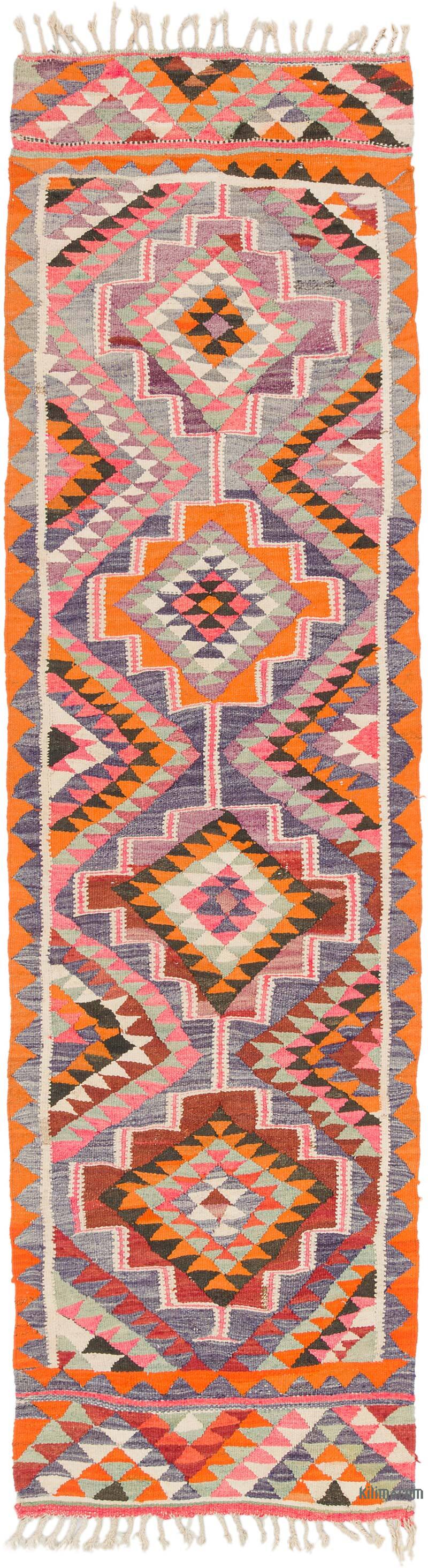 Alfombra Kilim Tribal Vintage - 98 cm x 341 cm - K0077495