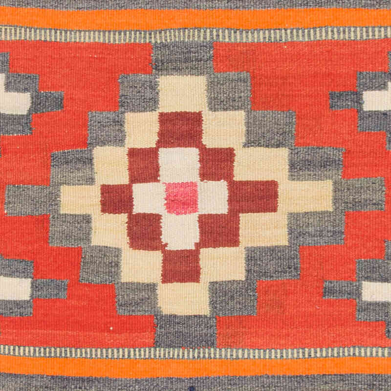 Alfombra Kilim Tribal Vintage - 90 cm x 298 cm - K0077497