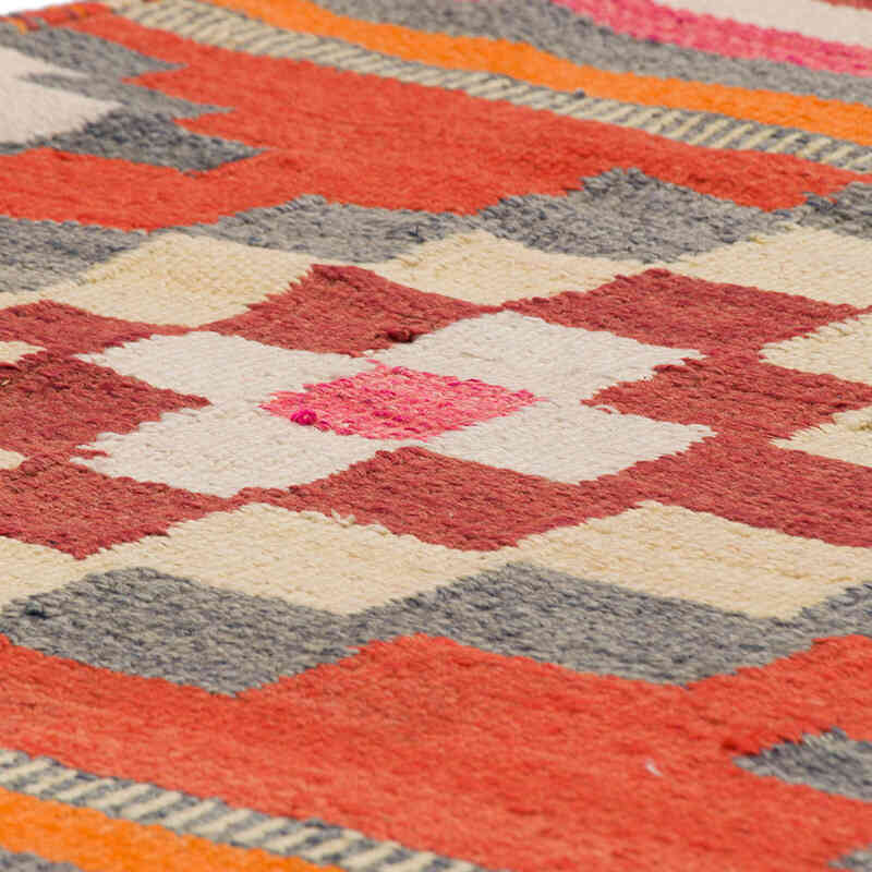 Alfombra Kilim Tribal Vintage - 90 cm x 298 cm - K0077497