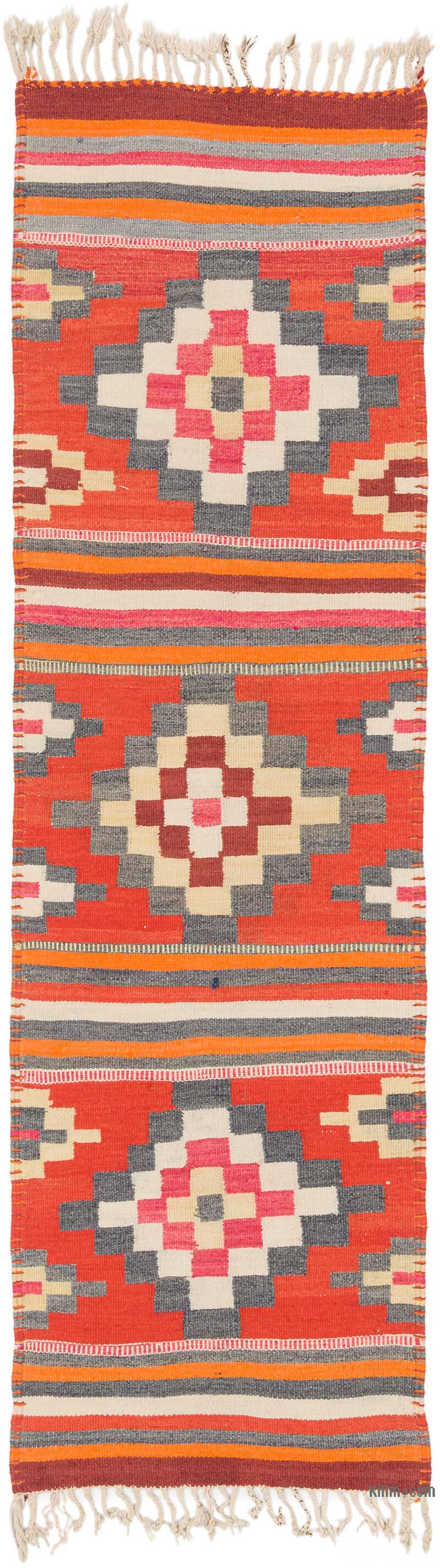 Alfombra Kilim Tribal Vintage - 90 cm x 298 cm - K0077497