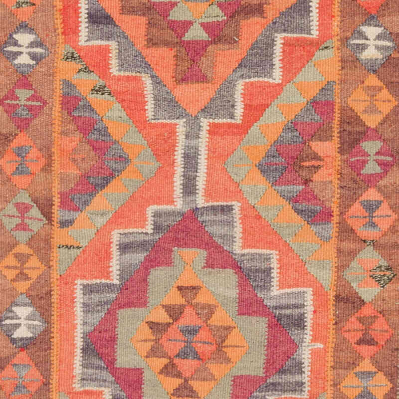 Alfombra Kilim Tribal Vintage - 95 cm x 334 cm - K0077498