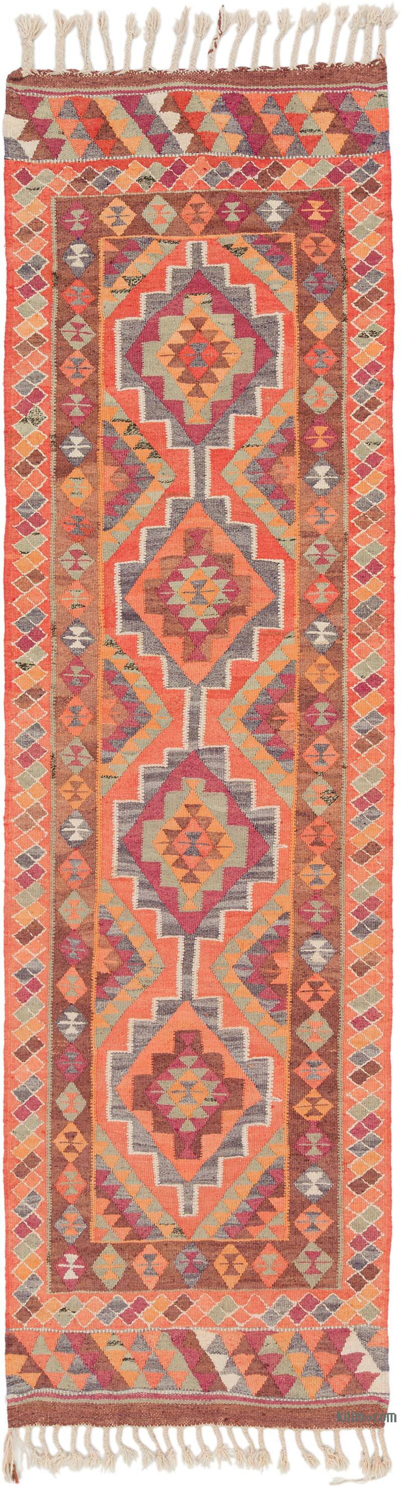 Alfombra Kilim Tribal Vintage - 95 cm x 334 cm - K0077498