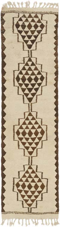Vintage Tribal Kilim Runner - 2' 6" x 8' 11" (30" x 107")