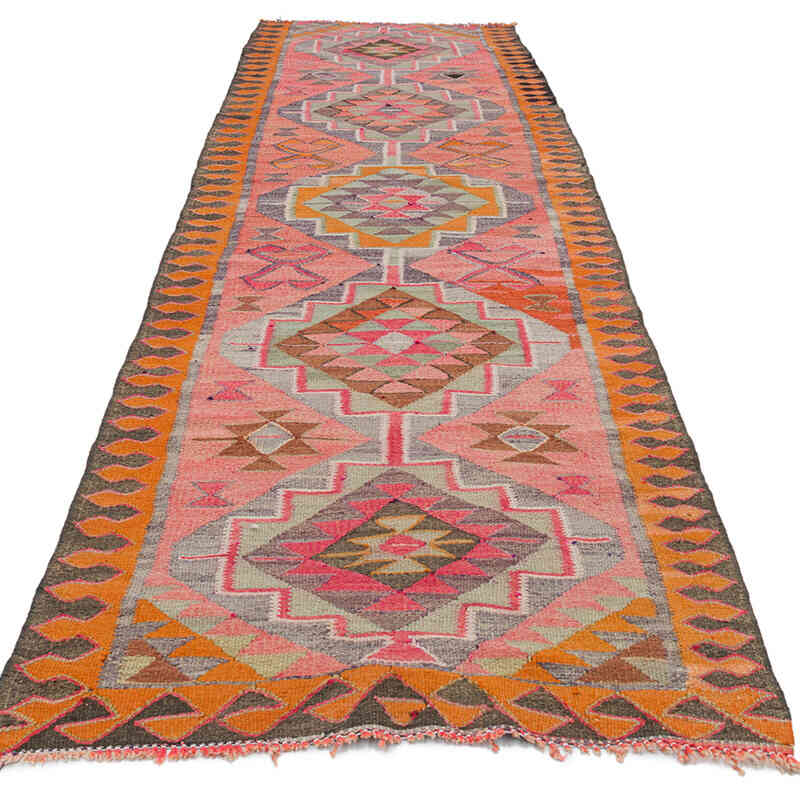 Vintage Anadolu Kilim Yolluk - 97 cm x 330 cm - K0077503