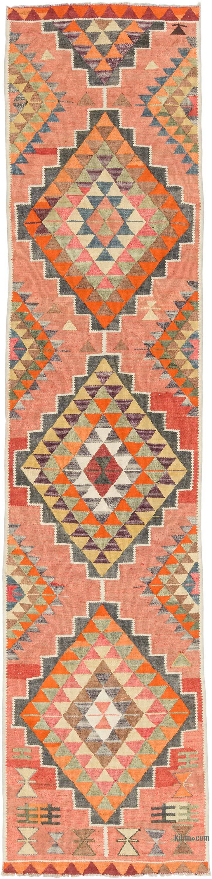 Alfombra Kilim Tribal Vintage - 87 cm x 360 cm - K0077504