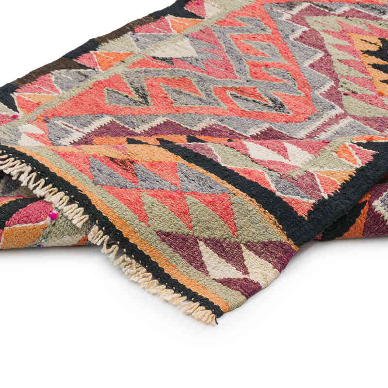 Vintage Tribal Kilim Runner - 3' 2" x 10' 4" (38" x 124") - K0077505