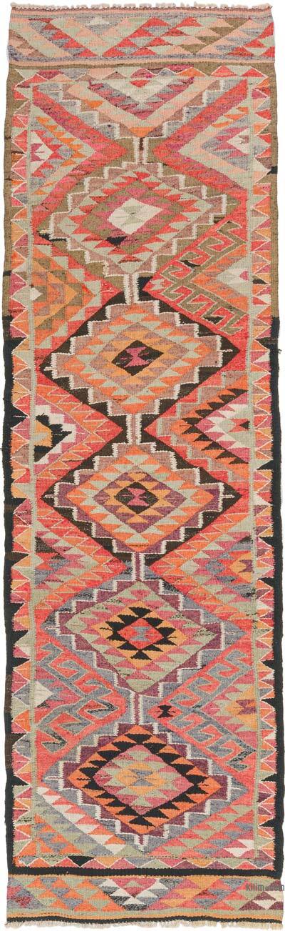 Alfombra Kilim Tribal Vintage - 96 cm x 314 cm