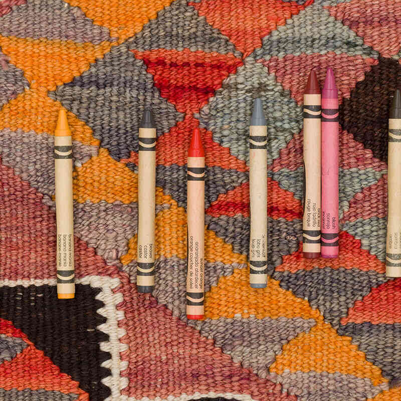 Alfombra Kilim Tribal Vintage - 83 cm x 311 cm - K0077508