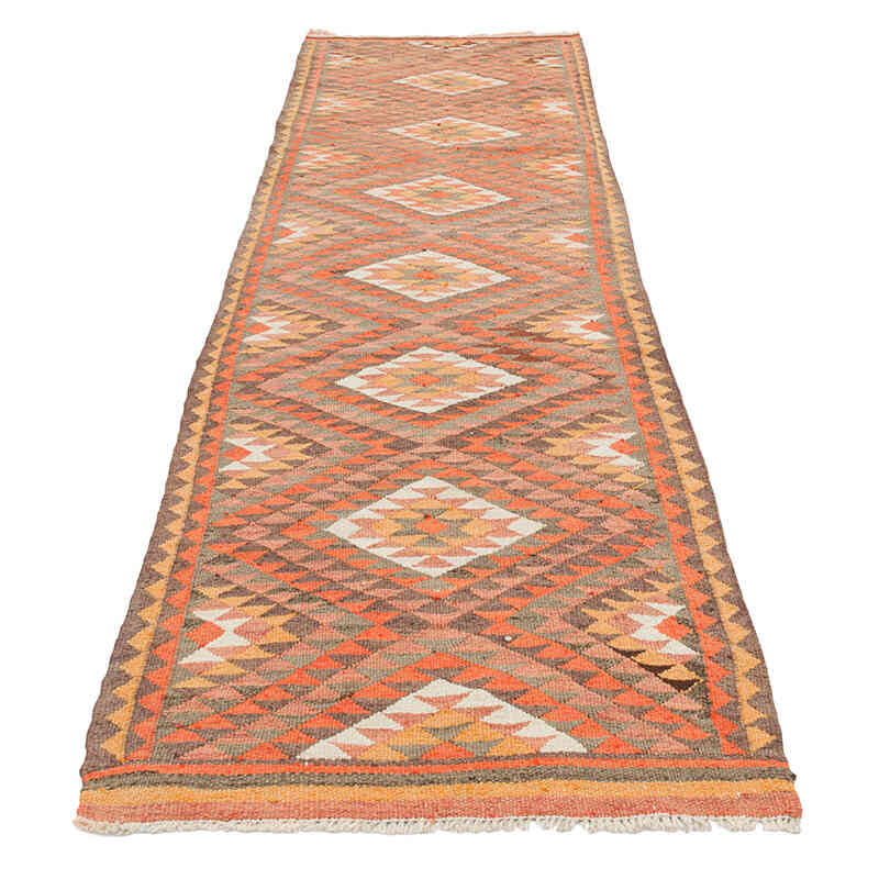 Vintage Tribal Kilim Runner - 2' 7" x 9' 10" (31" x 118") - K0077511